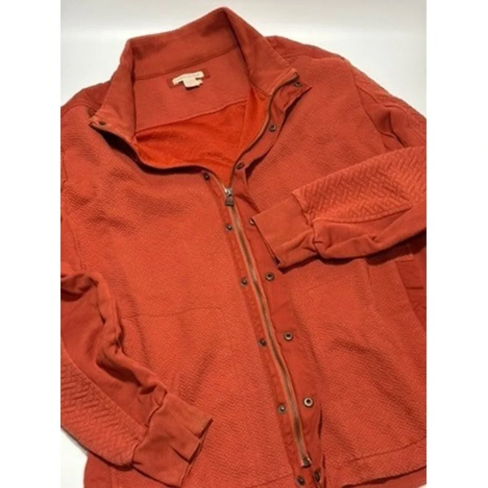 Carbon 2 Cobalt Men's Orange‎ Full Zip Textured Casual Shacket Size L - Picture 4 of 11